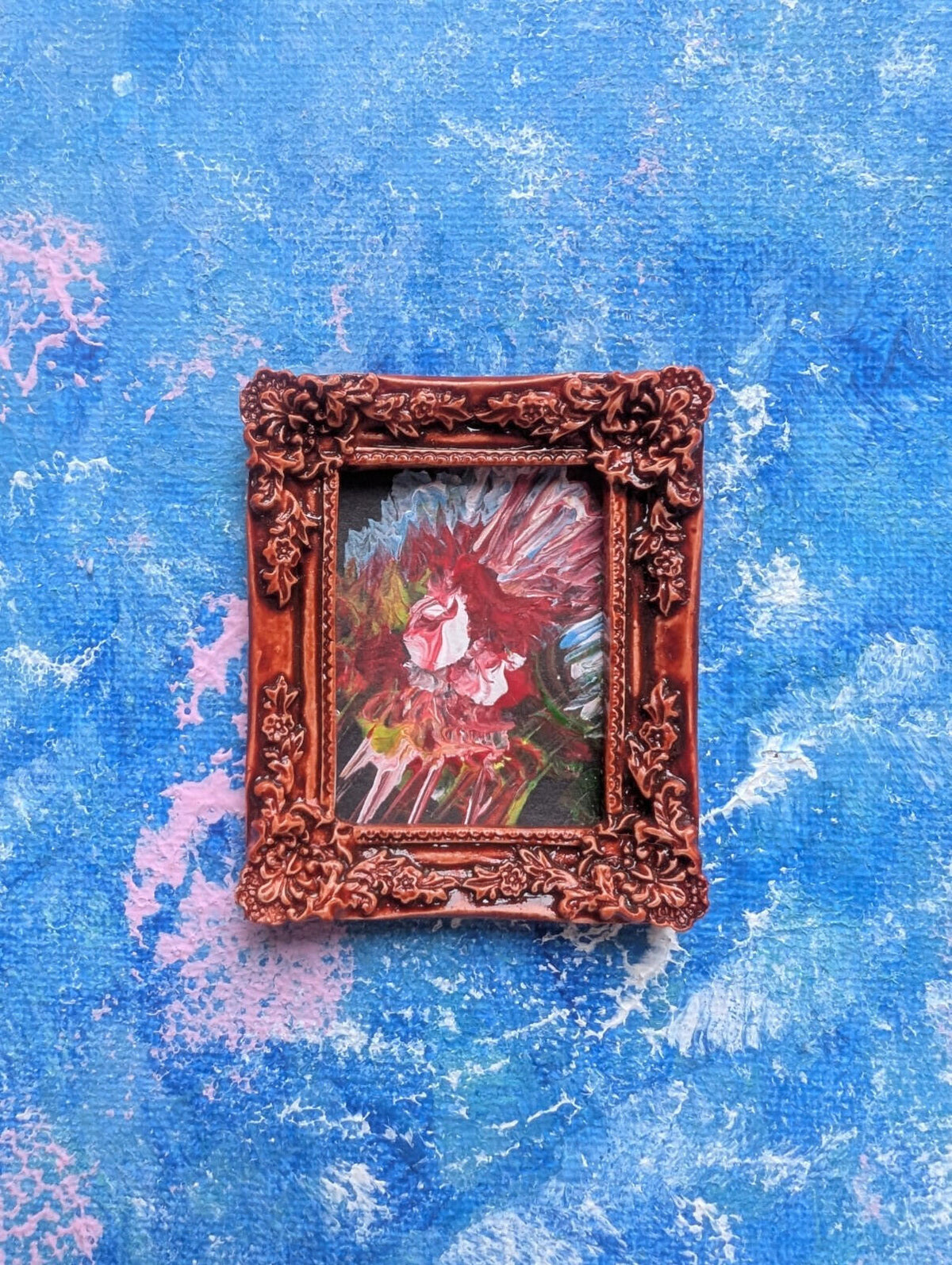 Dolls House Framed Abstract Painting - Unbranded