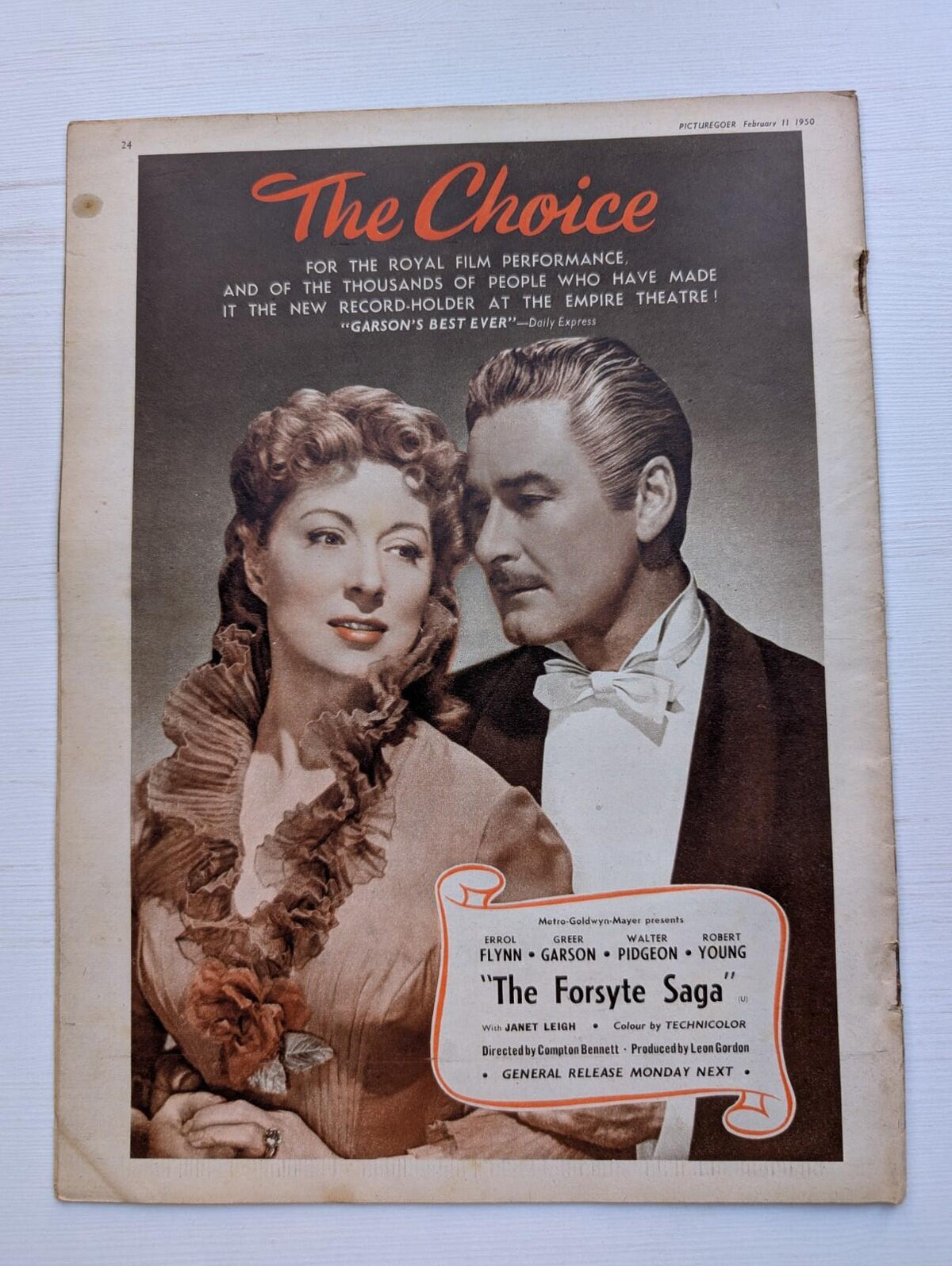 Picturegoer February 11, 1950 - Esther Williams/Ricardo Montalban Cover