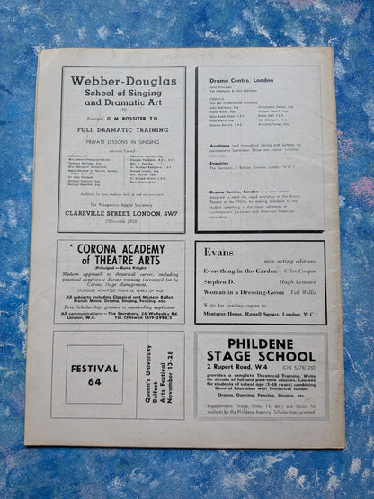 Plays and Players December 1964 - Maggie Smith/Derek Jacobi Cover