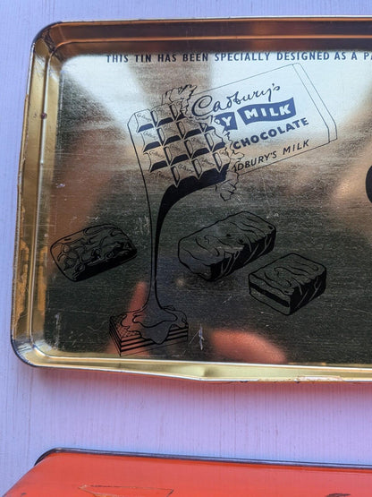 Vintage Cadbury's Chocolate Biscuits Tin (Empty) - Horse & Wagon Design