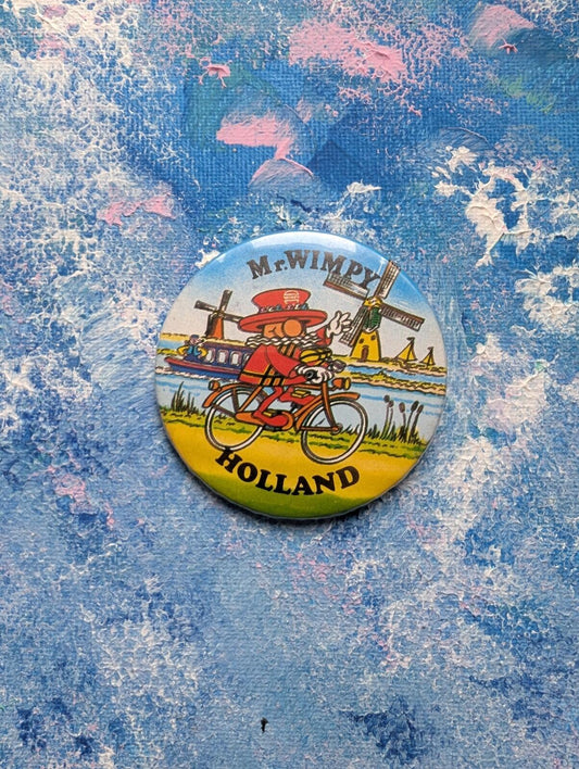 Vintage Mr Wimpy Holland Badge - 1980s