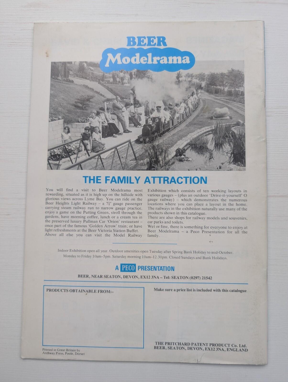 PPP Catalogue of Model Railway Products - 1980s Approx