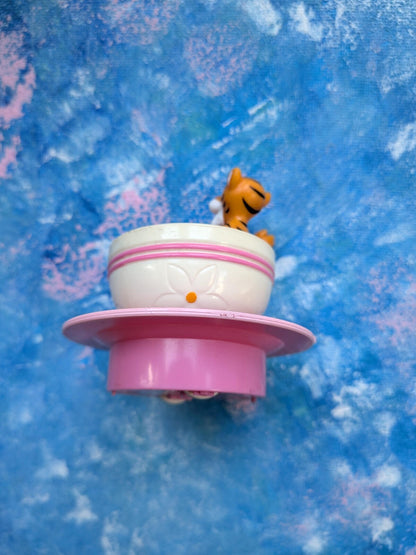 Vintage Euro Disney Tigger in Teacup Toy - 1992 - Disney/McDonalds