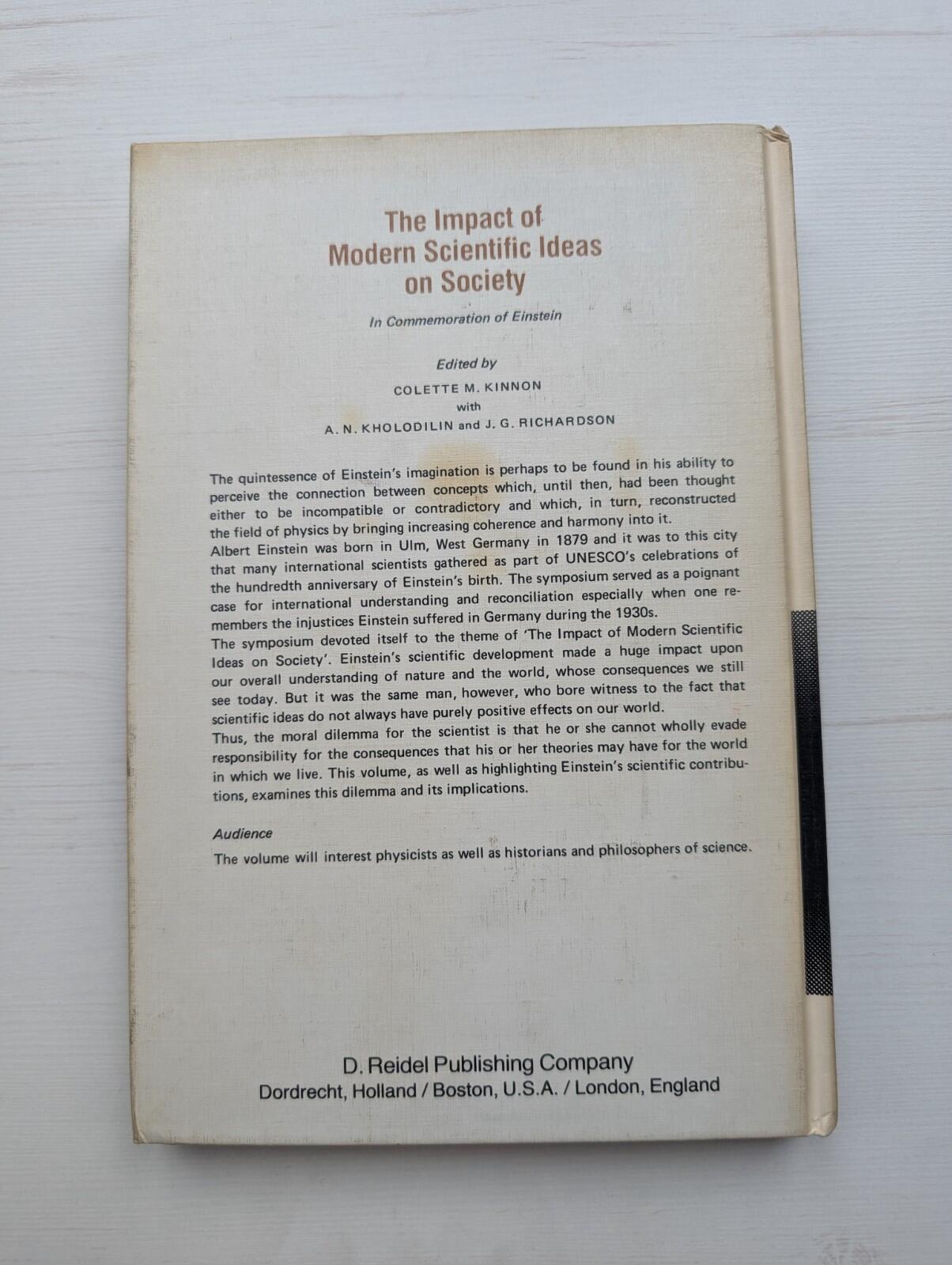 The Impact of Modern Scientific Ideas on Society - 1981 - D. Reidel Publishing