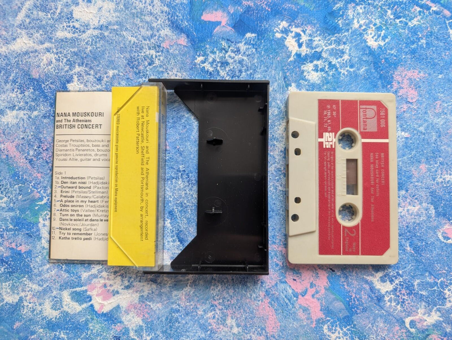 Nana Mouskouri - British Concert - 1972 - Fontana Cassette Tape