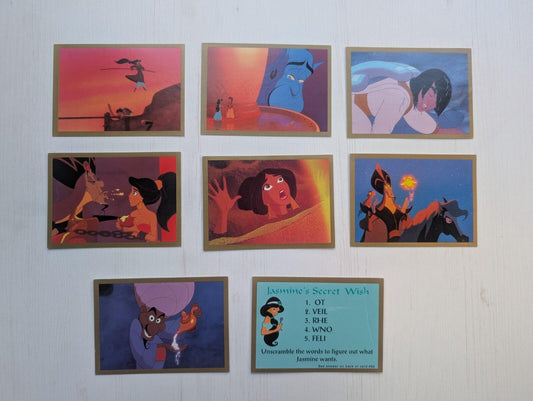Disney's Aladdin Trading Cards - x8 Card Bundle - 1993 - Skybox
