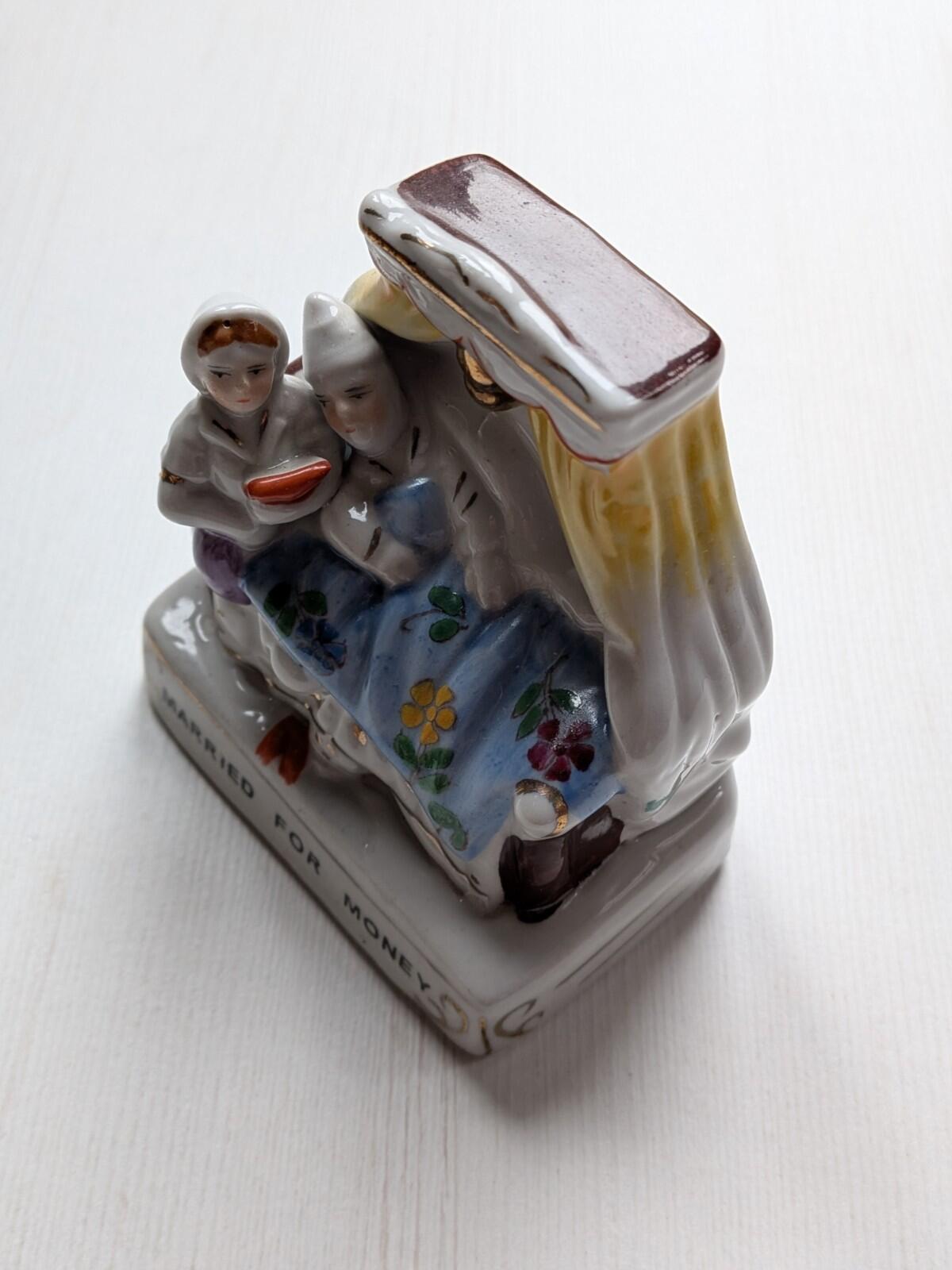 Antique Conta and Boheme German-Made Figurine "Married For Money" - 1886