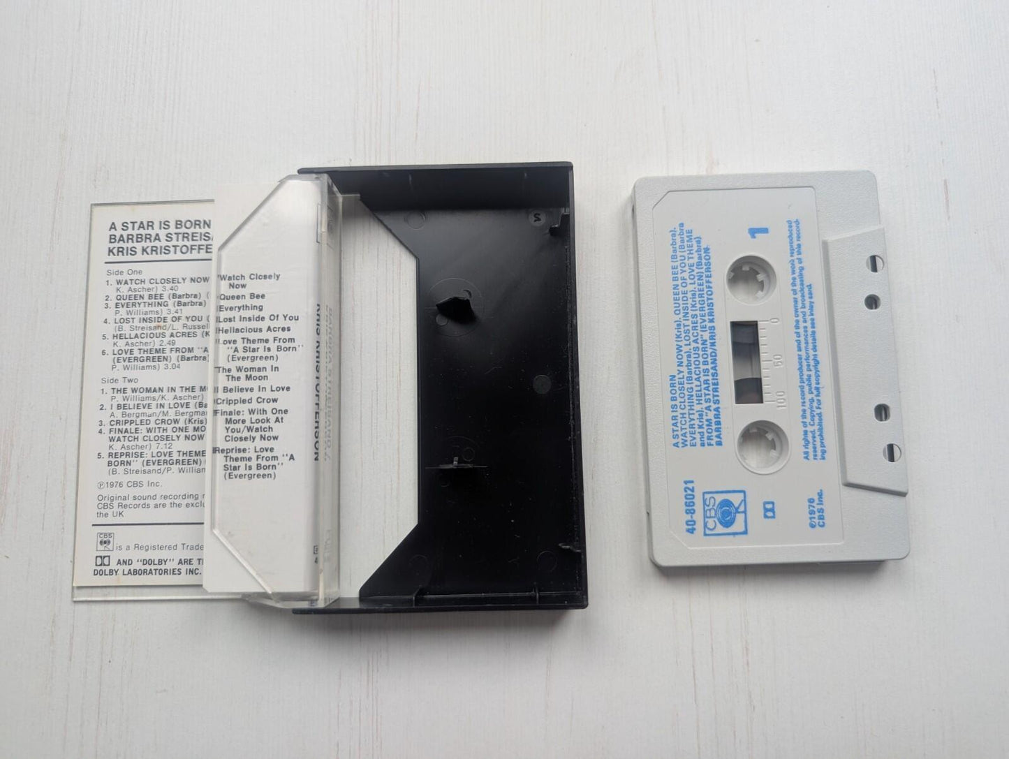 Streisand/Kristofferson - A Star Is Born OST - 1976 - CBS Cassette Tape