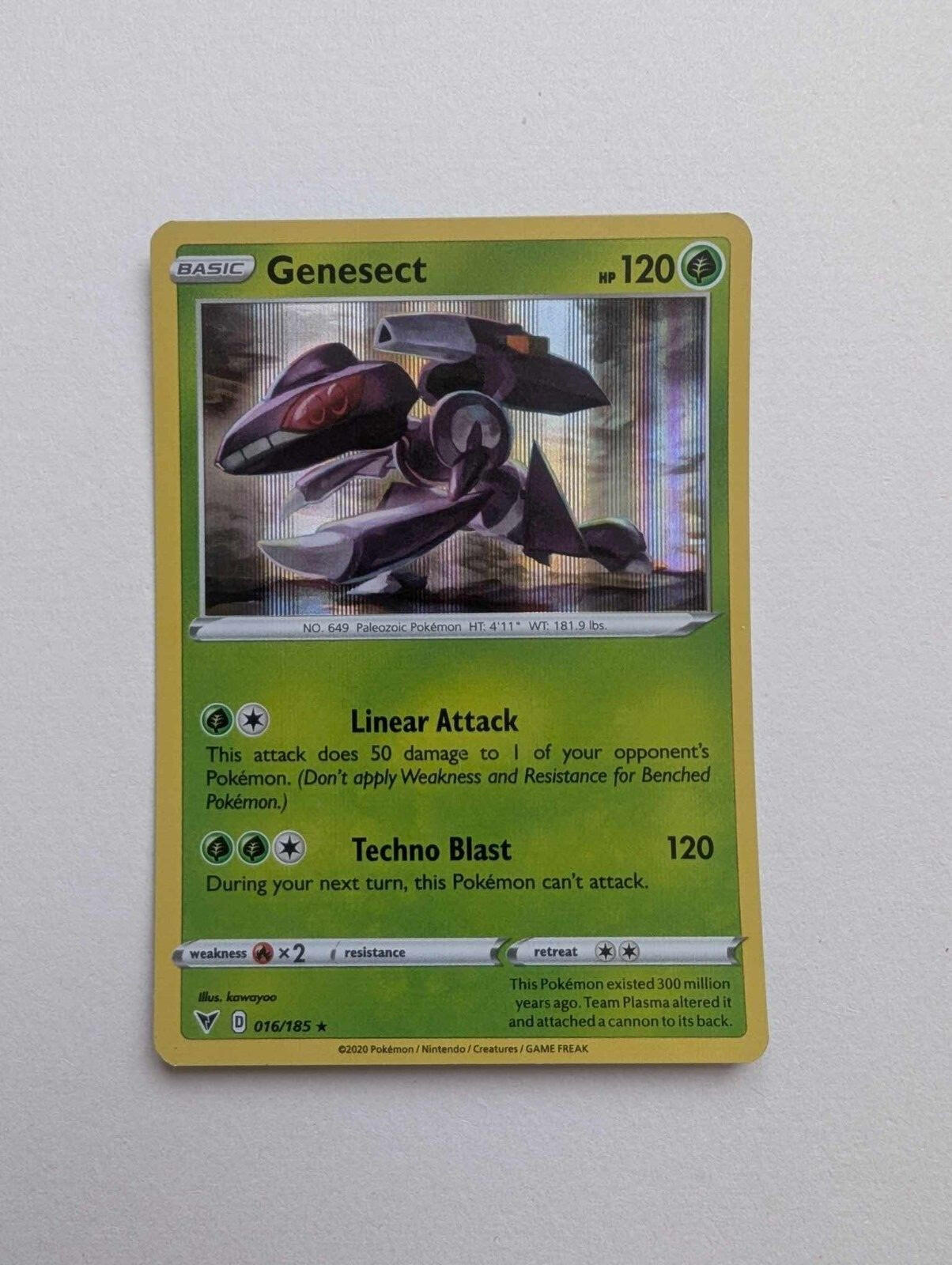 Genesect 016/185 Holo - 2020, Sword & Shield: Vivid Voltage