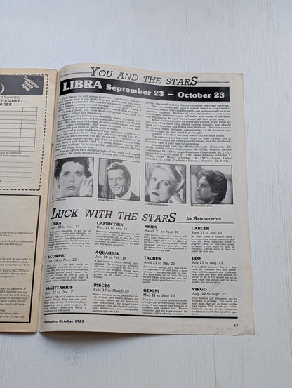 Photoplay Movies & Video Vol. 34 No. 10 - October 1983 - John Travolta Cover