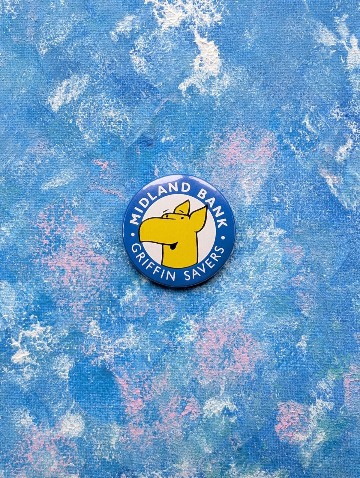 Vintage Midland Bank "Griffin Savers" Kid's Club Badge - 1980's