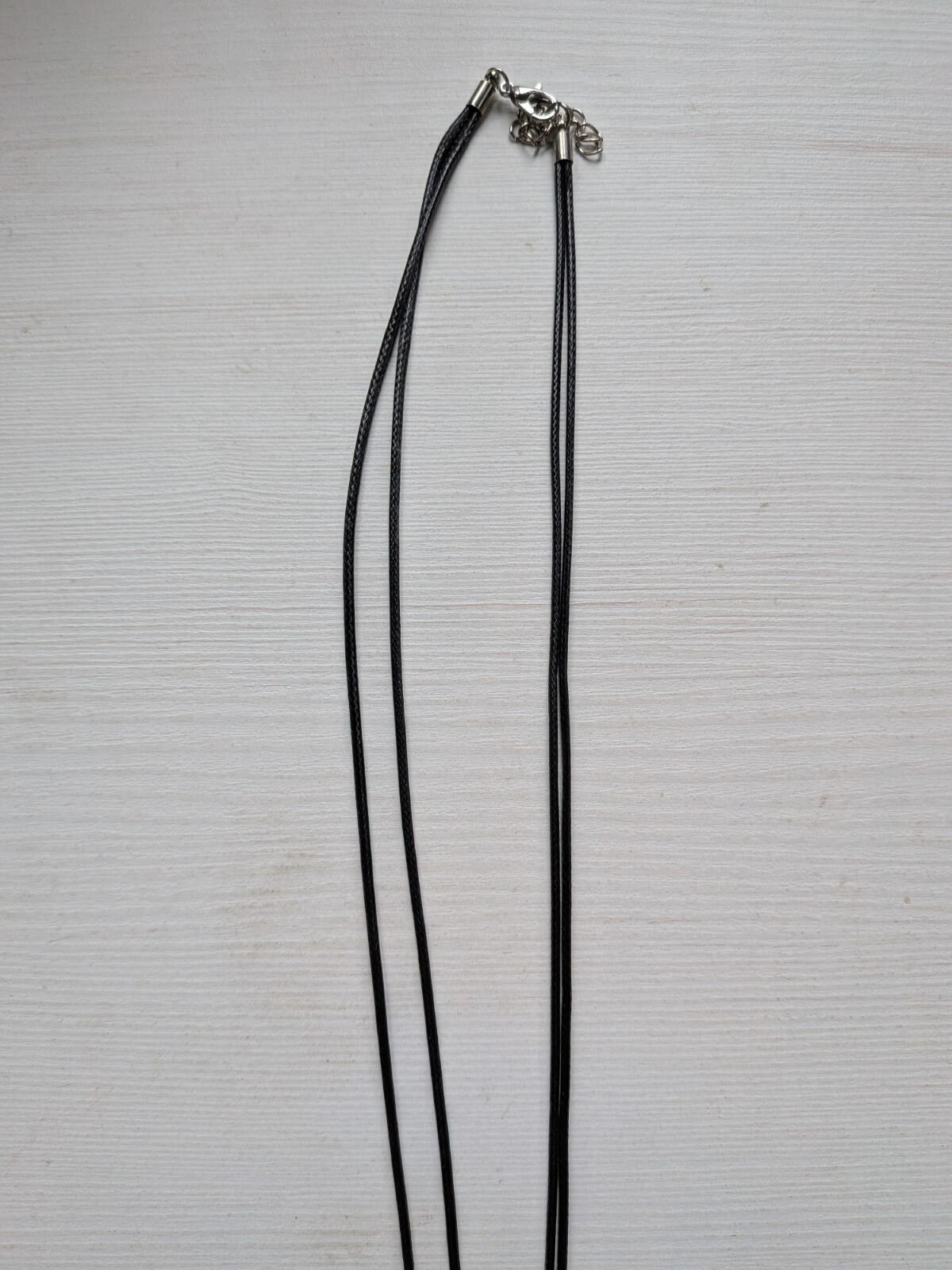 Silver Tree of Life Pendant Necklace on Waxed Black Cord