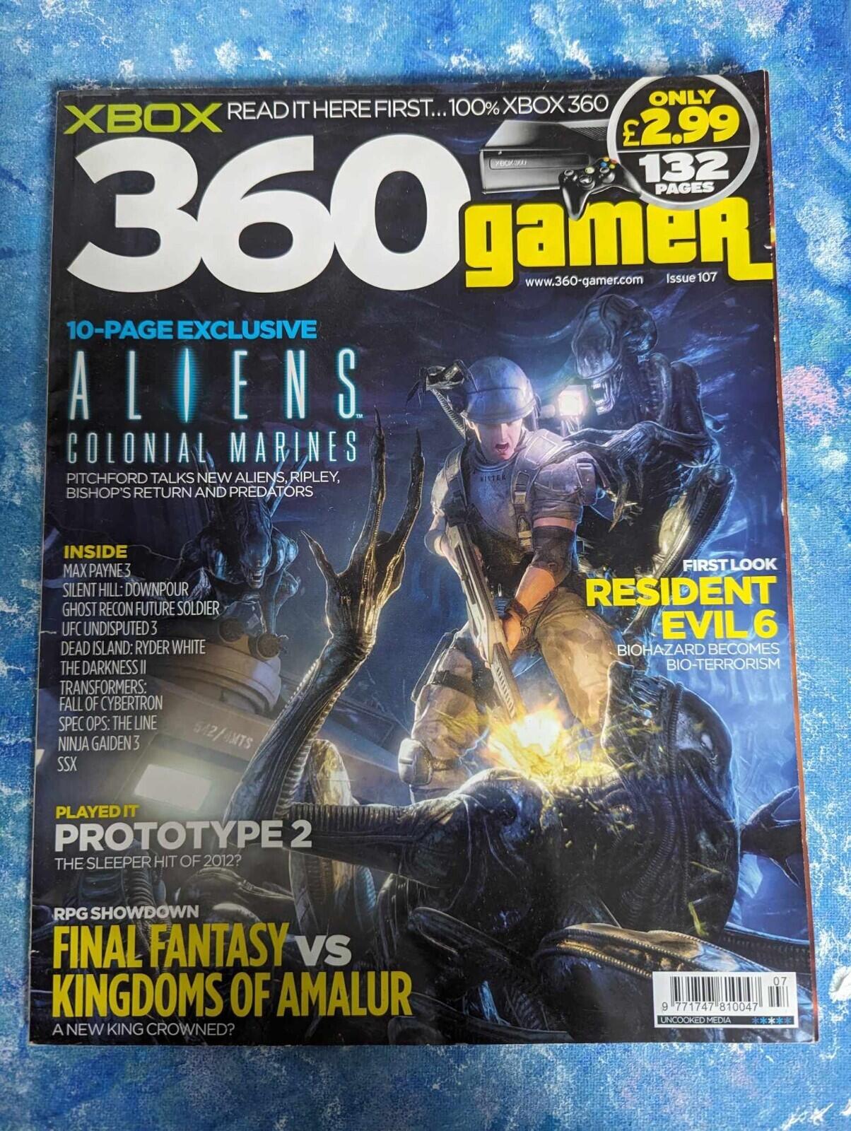 Xbox 360 Gamer Issue 107, 2011, Aliens Colonial Marines/UFC 3