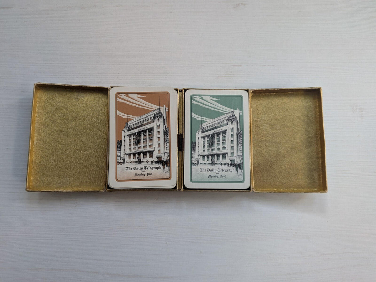 Waddington's Playing Cards Twin Pack in Presentation Case - Daily Telegraph/Post