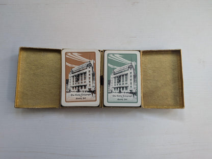 Waddington's Playing Cards Twin Pack in Presentation Case - Daily Telegraph/Post