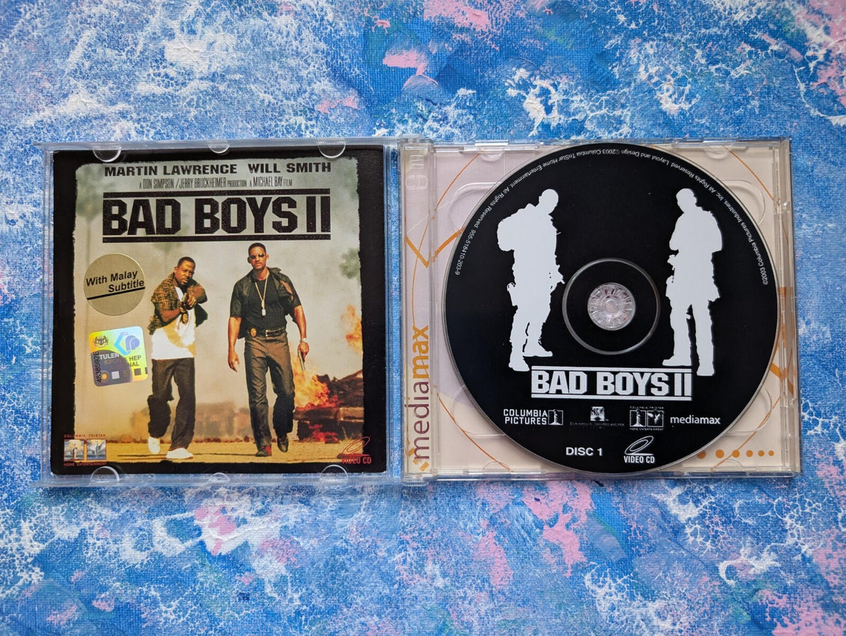 Bad Boys II Malaysian VCD x2 Video Disc Movie - 2003 - Columbia Pictures