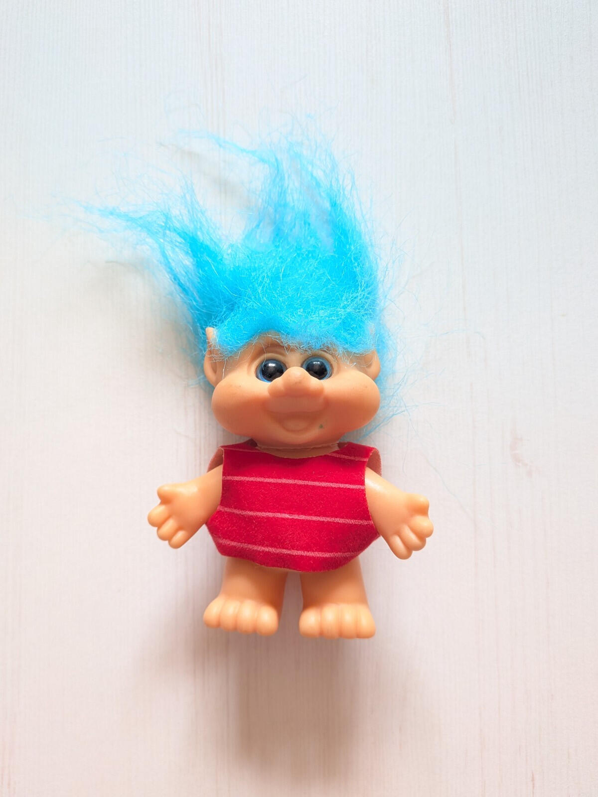 Vintage Blue-Haired Troll Small Doll - 1992 - ITB