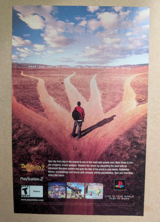Dark Cloud 2 Playstation 2 2003 Advertisement - See Details