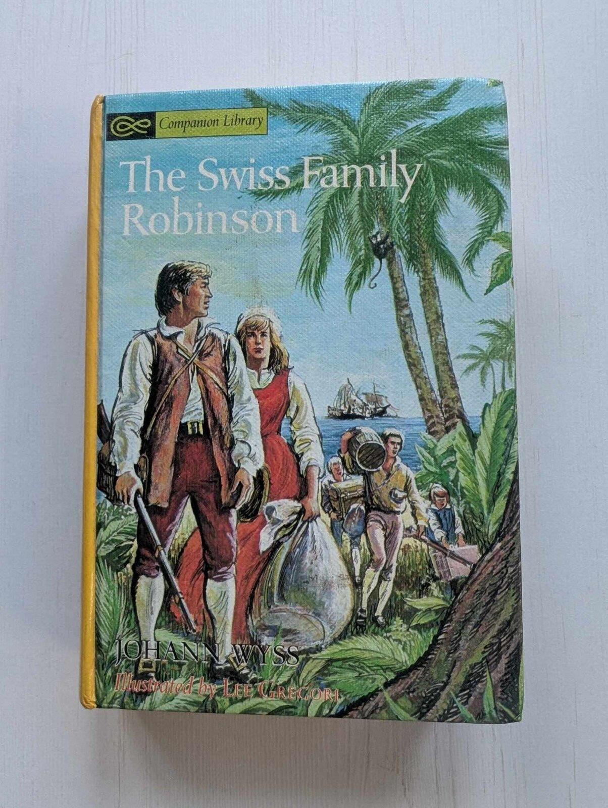 Swiss Family Robinson/Robinson Crusoe 2-In-1 Book - 1963, Companion Library