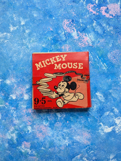 Vintage Mickey Mouse 9.5mm Cinematograph Film Reel - Sealed in Original Box