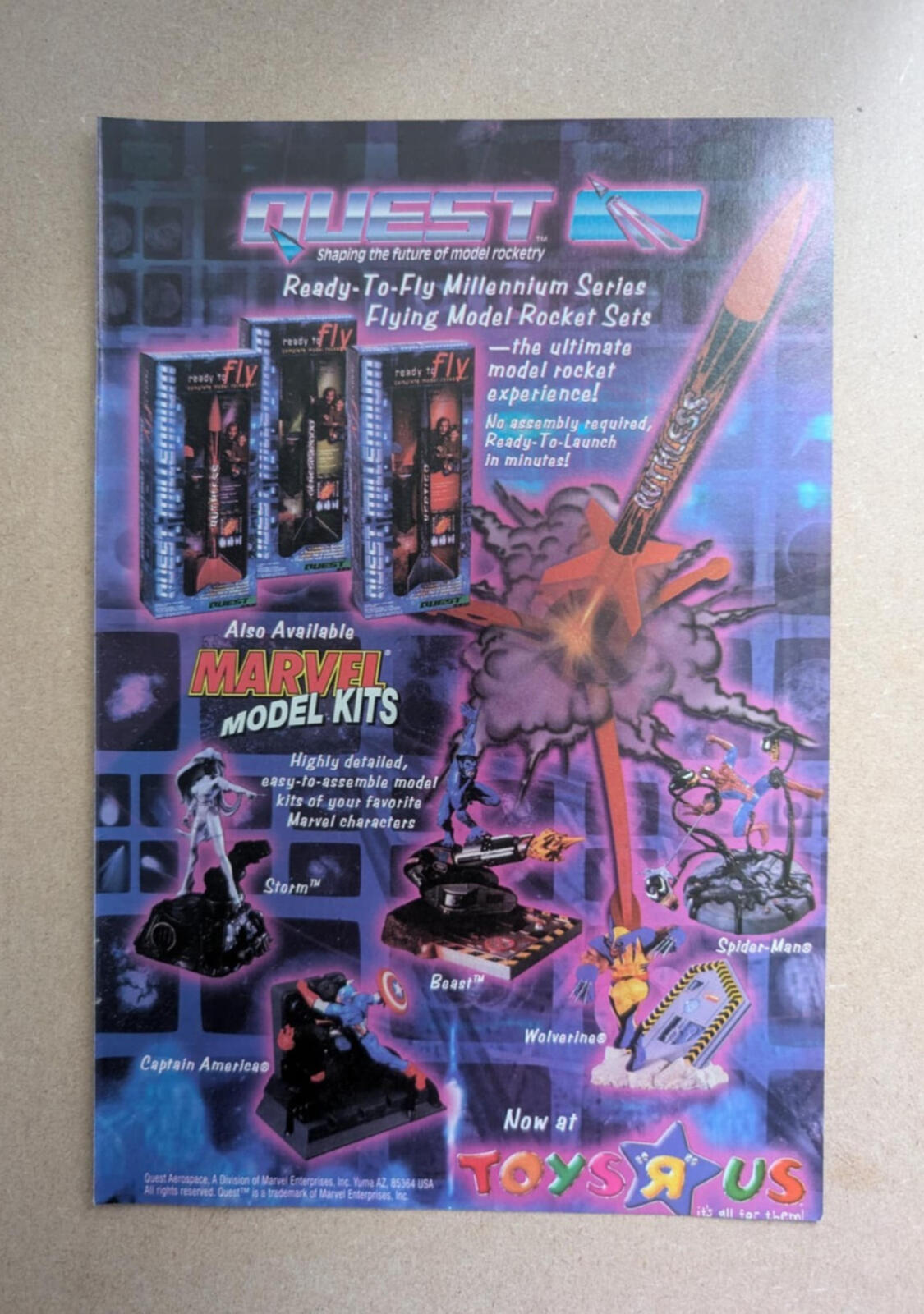 Quest Marvel Model Kits Toys R Us Advertisement - See Details