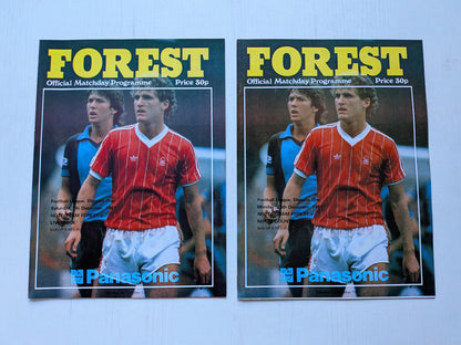 Nottingham Forest 1981 Match Programmes x23 Bundle