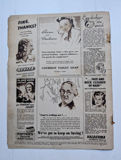 Picture Show Vol. 49 No. 1250 November 18th 1944, Richard Greene/Patricia Medina