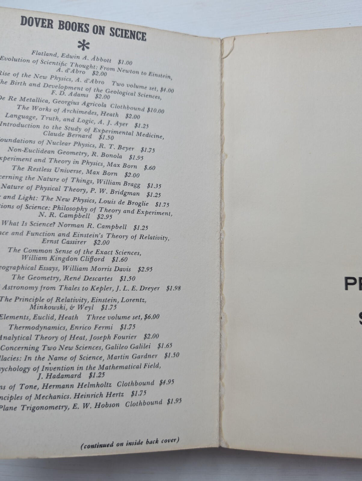 The Principles of Science: A Treatise on Logic and Scientific Method - 1958