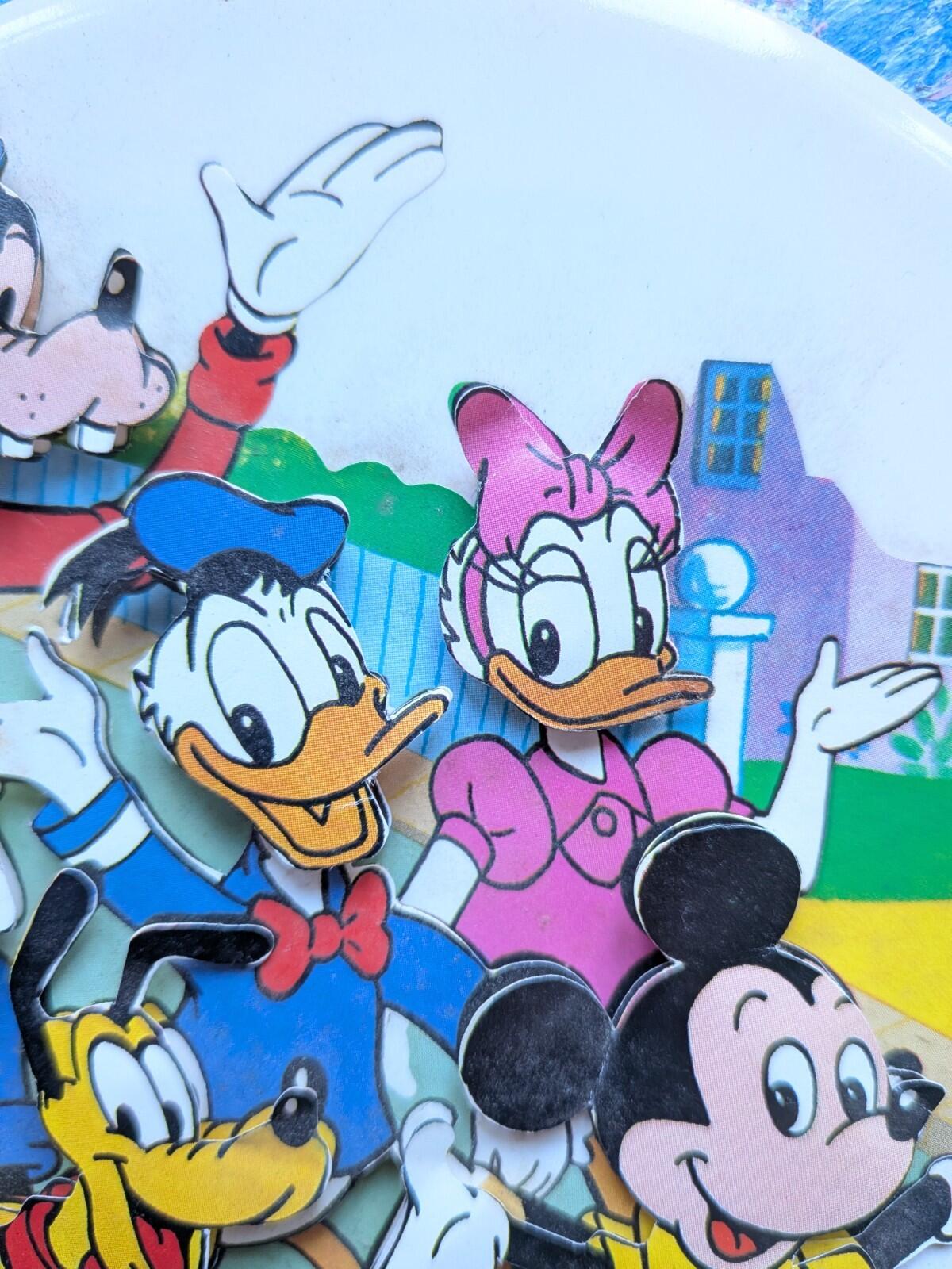 Vintage Disney Mickey Mouse & Friends Ceramic + Paper Plate - H & R Johnson Ltd