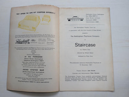 Staircase Theatre Programme - 1967 - Nottingham Playhouse