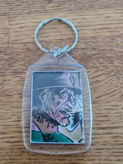 Freddy Krueger Nightmare On Elm Street Keyring, Made From Recycled Vintage Comic