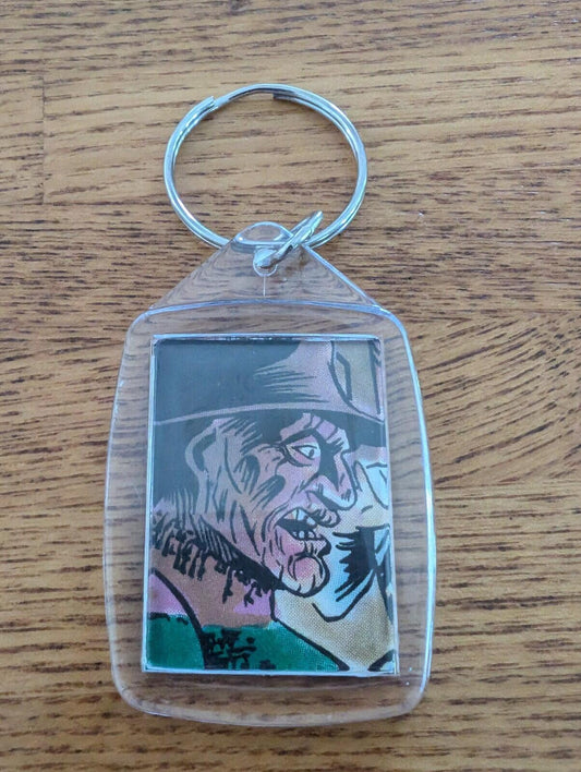 Freddy Krueger Nightmare On Elm Street Keyring, Made From Recycled Vintage Comic