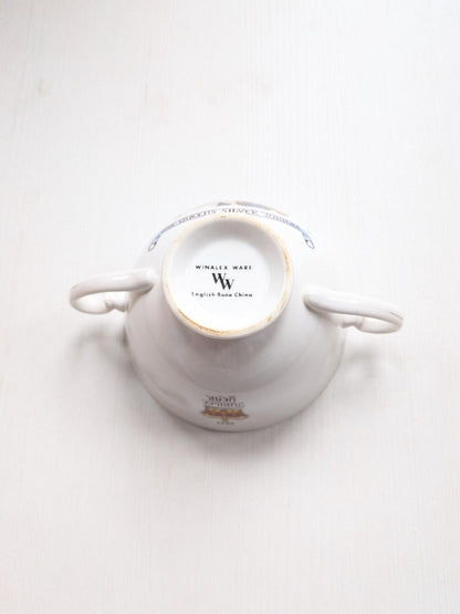 Vintage Queen Elizabeth Silver Jubilee Bone China Sugar Bowl - Winalex Wear