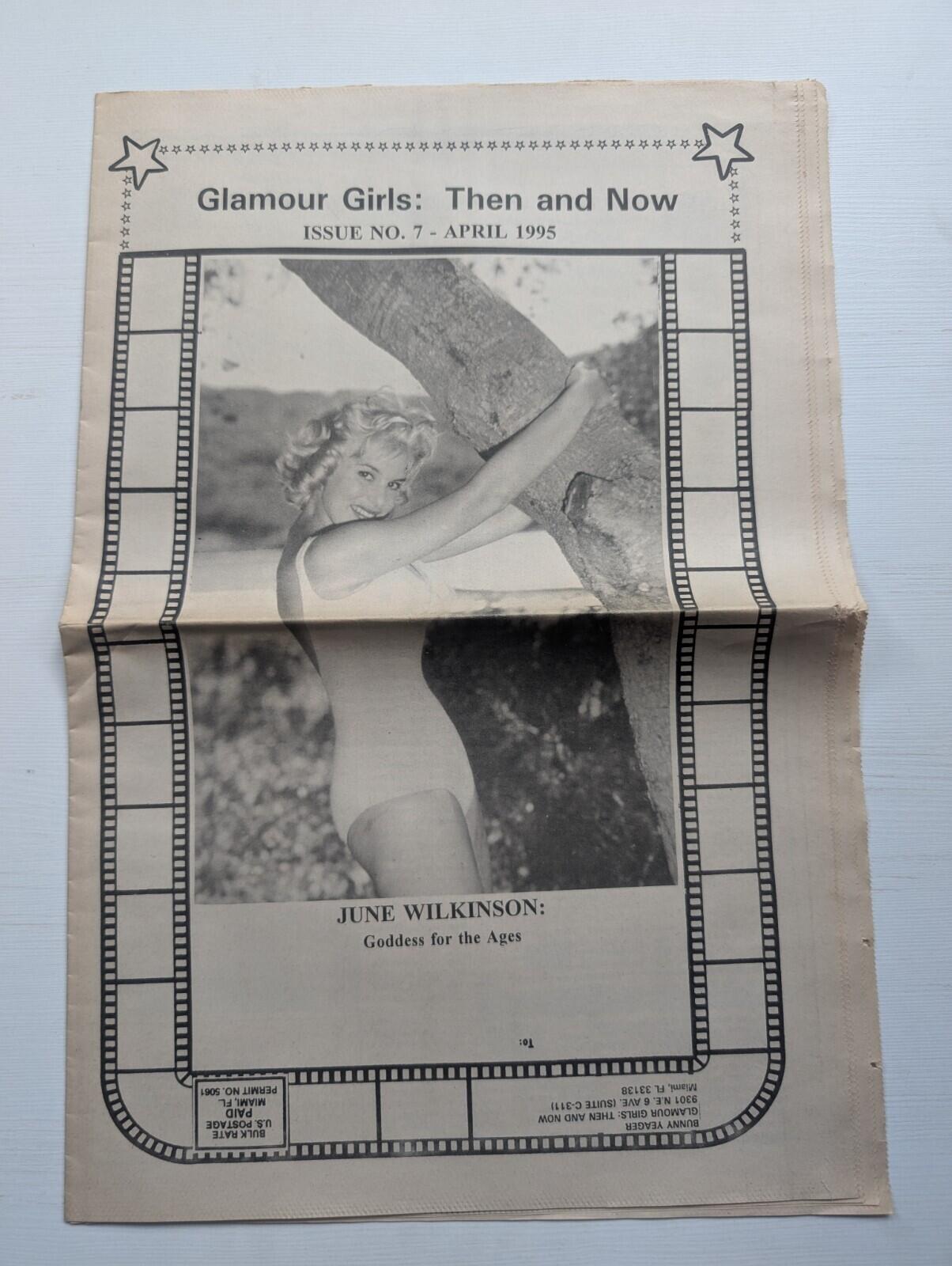 Glamour Girls Then and Now Issue No. 7 - April 1995 - June Wilkinson Cover