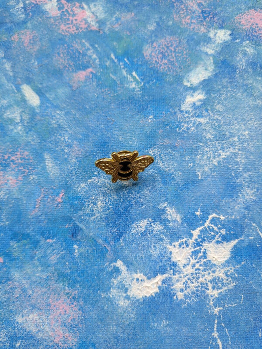 Gold/Black Bumblebee Enamel Pin Badge