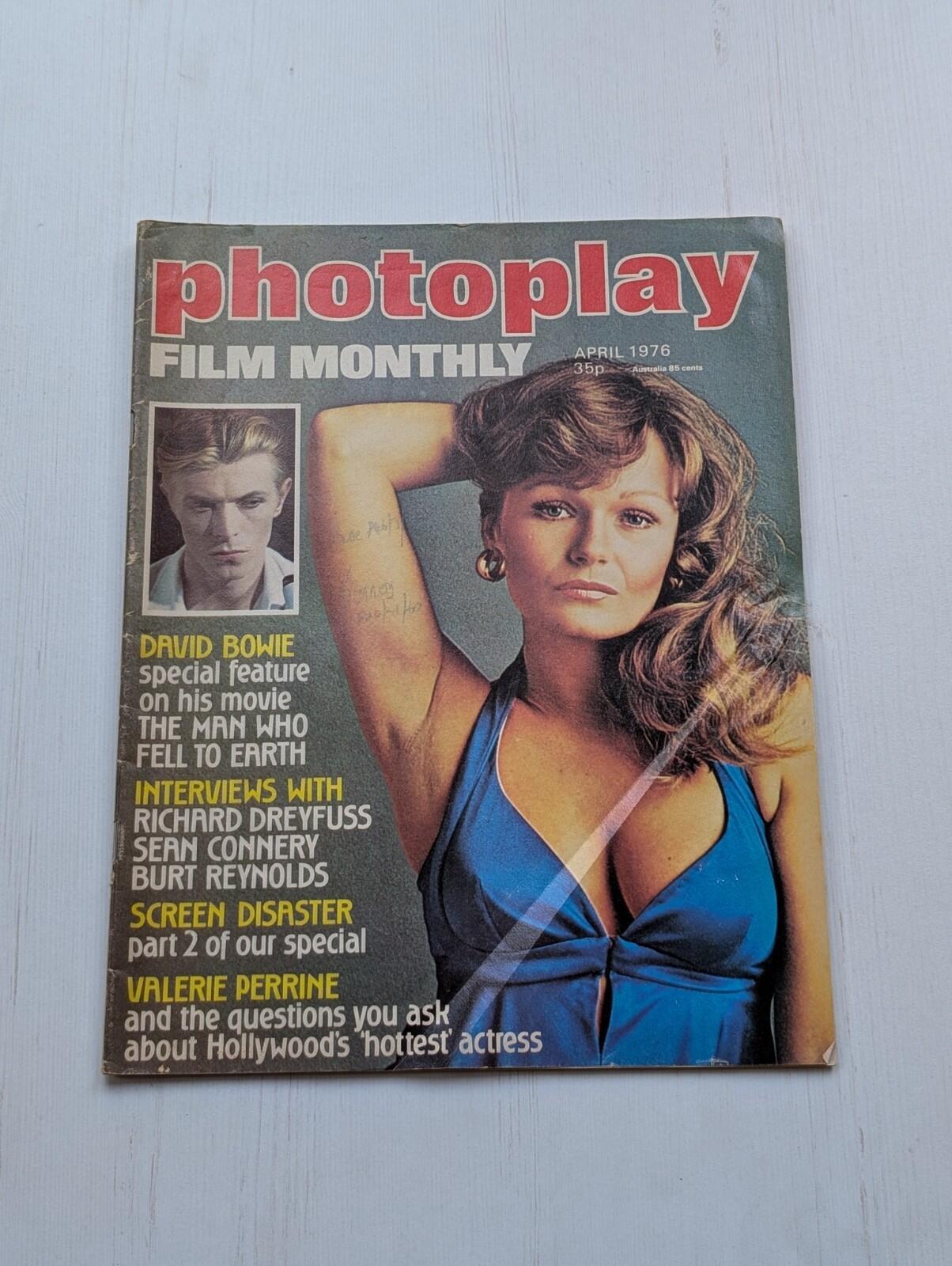 Photoplay Film Monthly Vol. 27 No. 4 April 1976 - Valerie Perrine/David Bowie