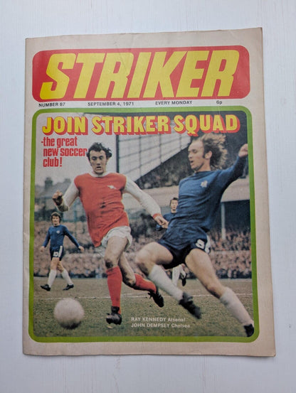 Striker No.87 4th September 1971 - Banner Press Ltd - Arsenal/Chelsea + More
