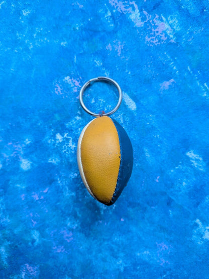 Vintage Multi-Coloured Rugby/American Football Novelty Keyring