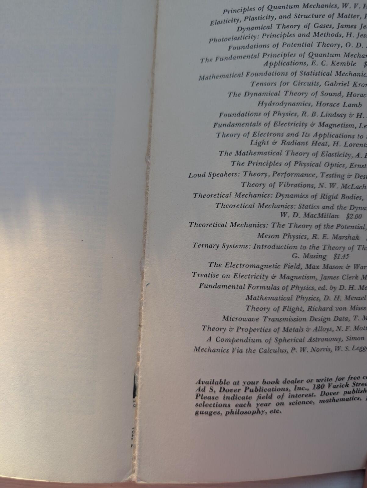 Principles of Mechanics & Dynamics Pt. 2, Sir William Thomson/Peter Guthrie Tait