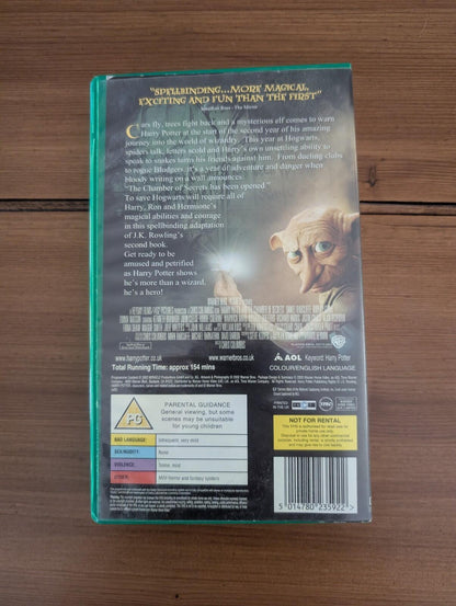Harry Potter and The Chamber of Secrets - 2002 - Warner Bros VHS Video Tape
