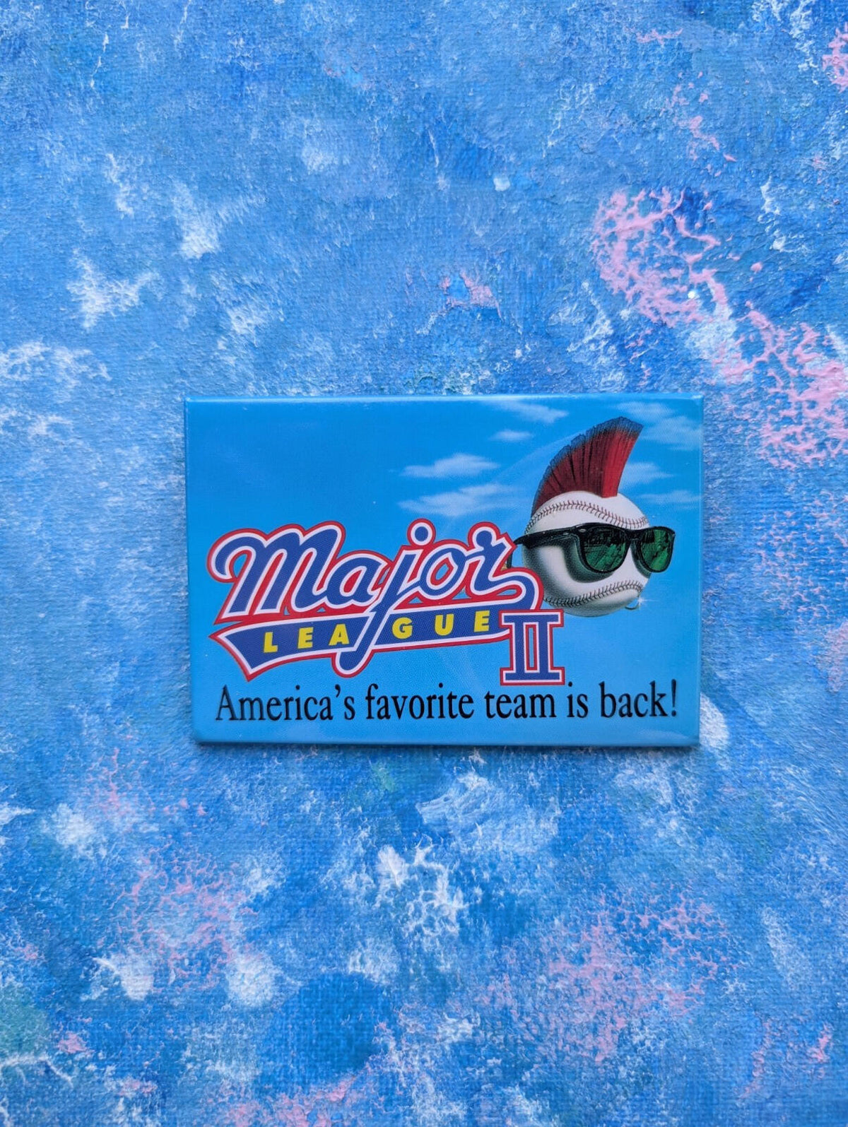 Major League II Charlie Sheen Movie Pin Badge