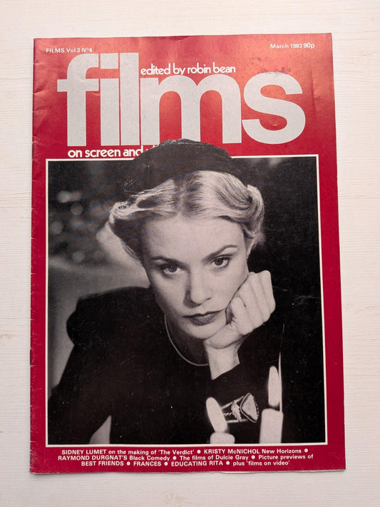 Films on Screen and Video Vol. 3 No. 4 March 1983 - Jessica Lange Cover