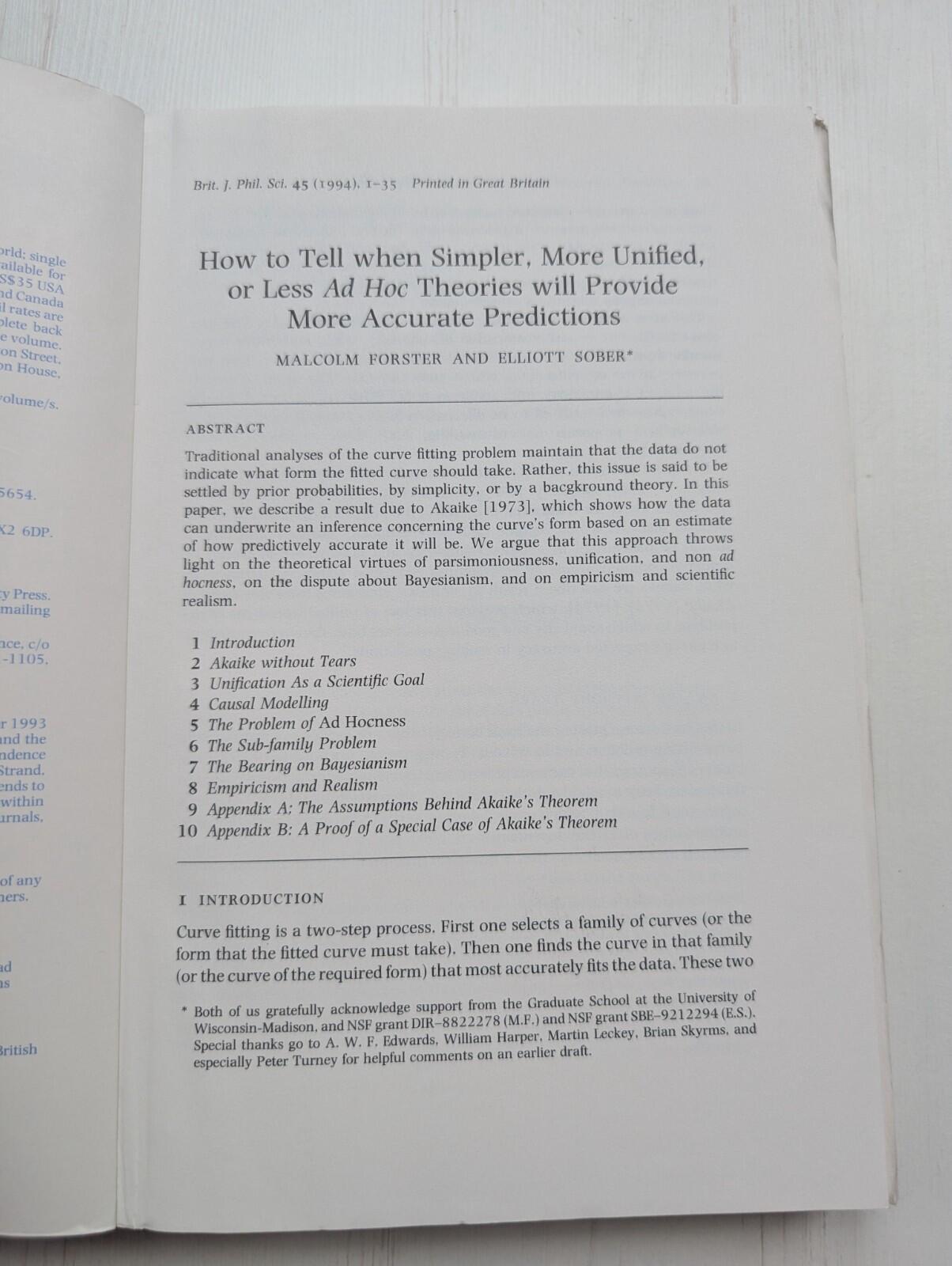 The British Journal For The Philosophy Of Science Vol. 45 No. 1 - March 1994