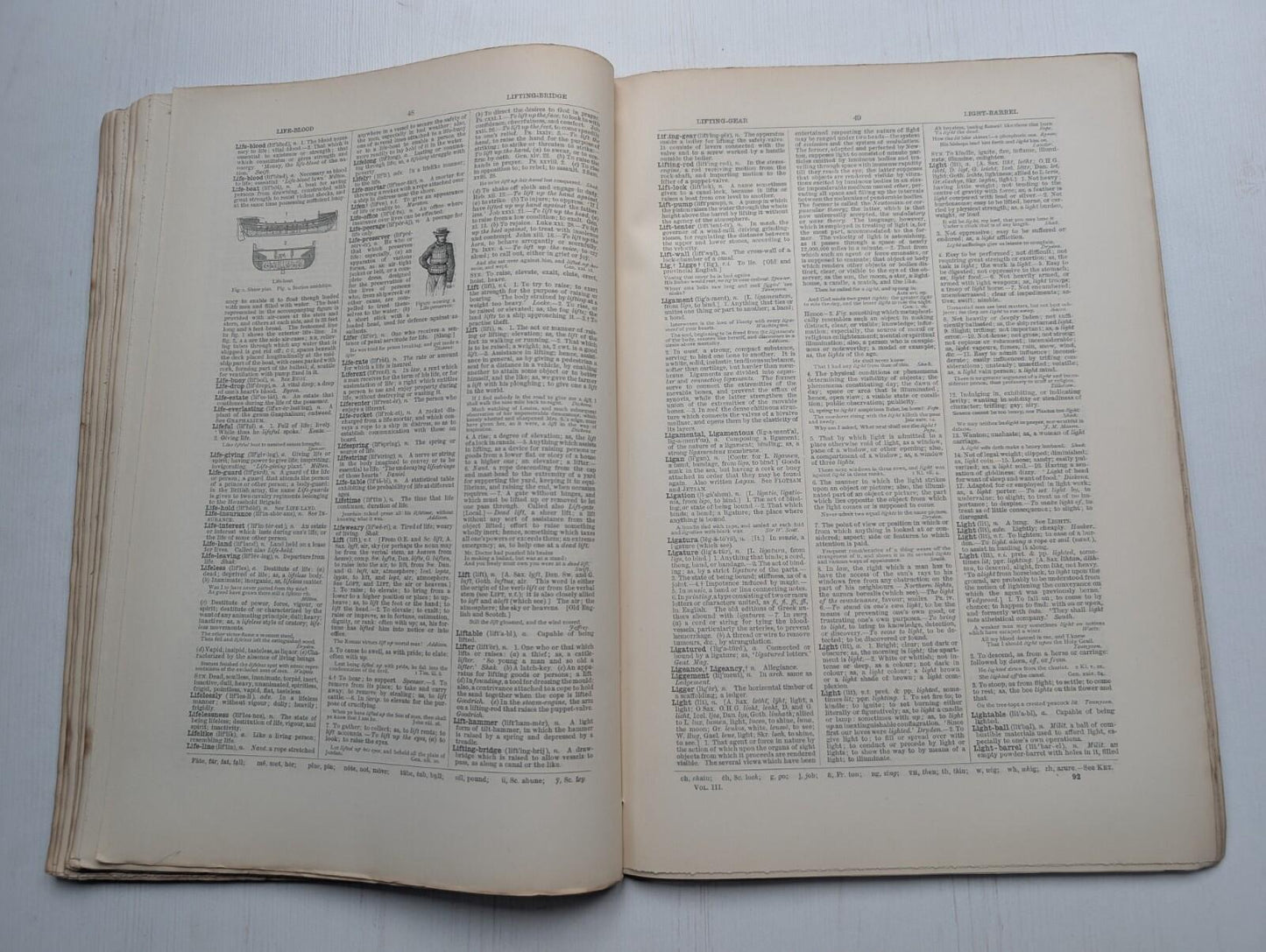 Ogilvie's Imperial Dictionary of The English Language Div. 9 - 1880's Approx
