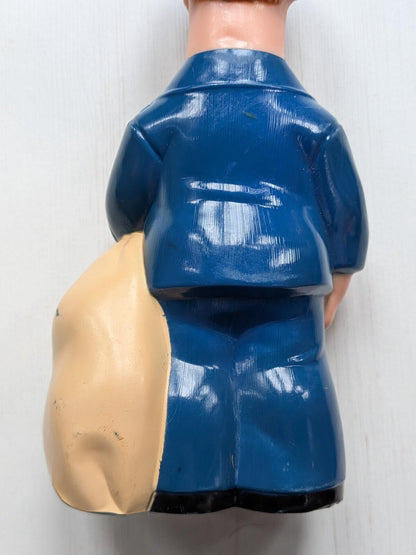 Vintage Postman Pat Bubble Bath Bottle Figure - 1990 - Woodland Animations Ltd
