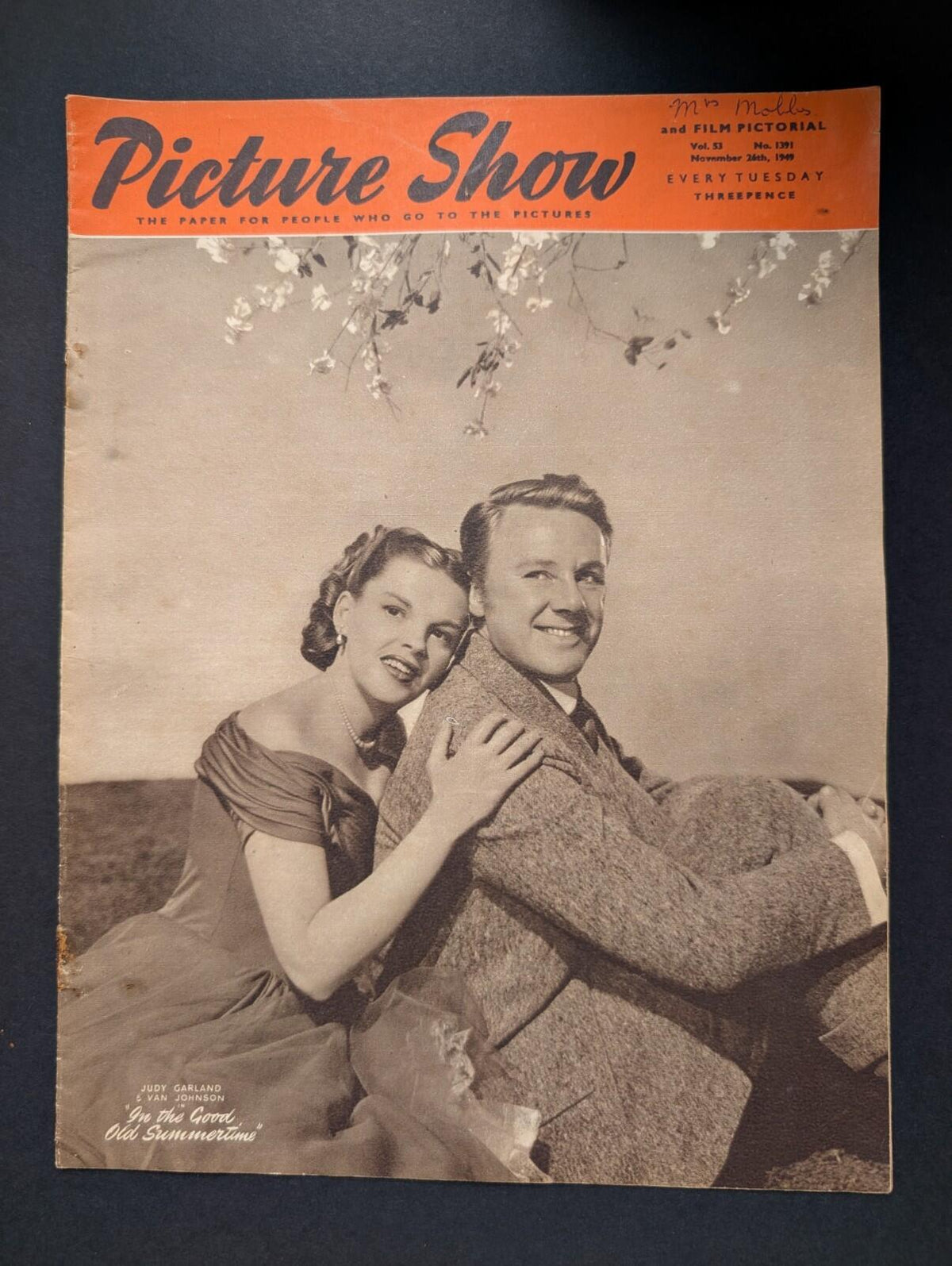 Picture Show Vol. 53 No. 1391 November 26th, 1949 - Judy Garland & Van Johnson