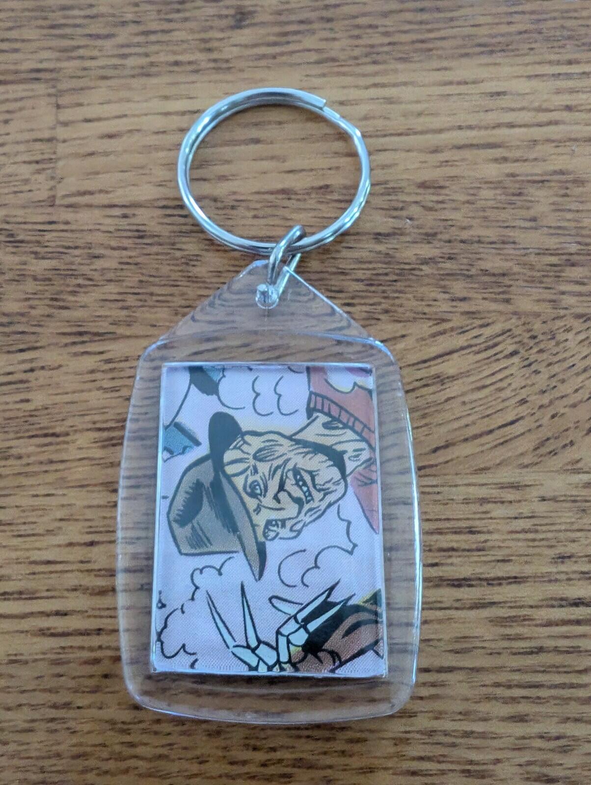 Freddy Krueger Nightmare On Elm Street Keyring, Made From Recycled Vintage Comic