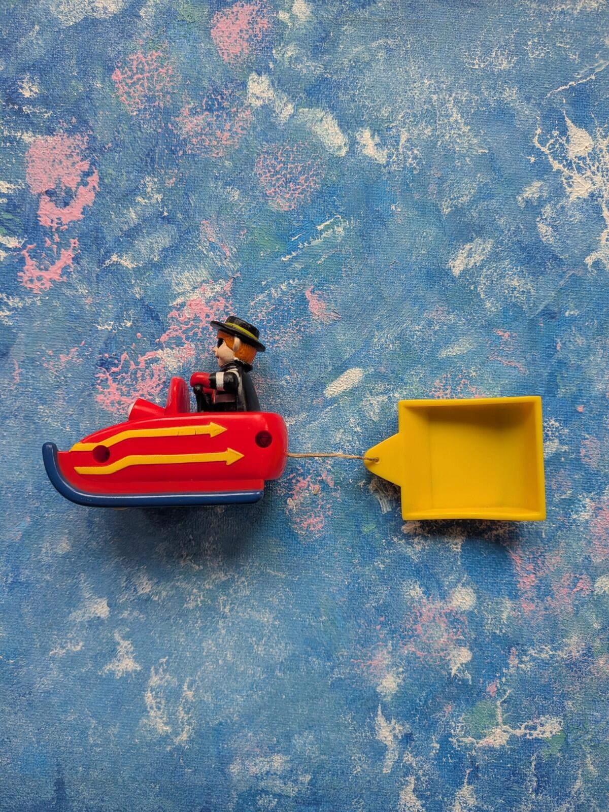 Vintage Hamburglar Snowmobile Sleigh Happy Meal Toy - 1994 - McDonalds