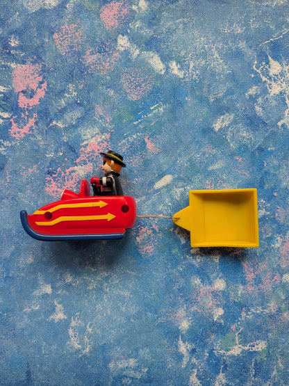 Vintage Hamburglar Snowmobile Sleigh Happy Meal Toy - 1994 - McDonalds