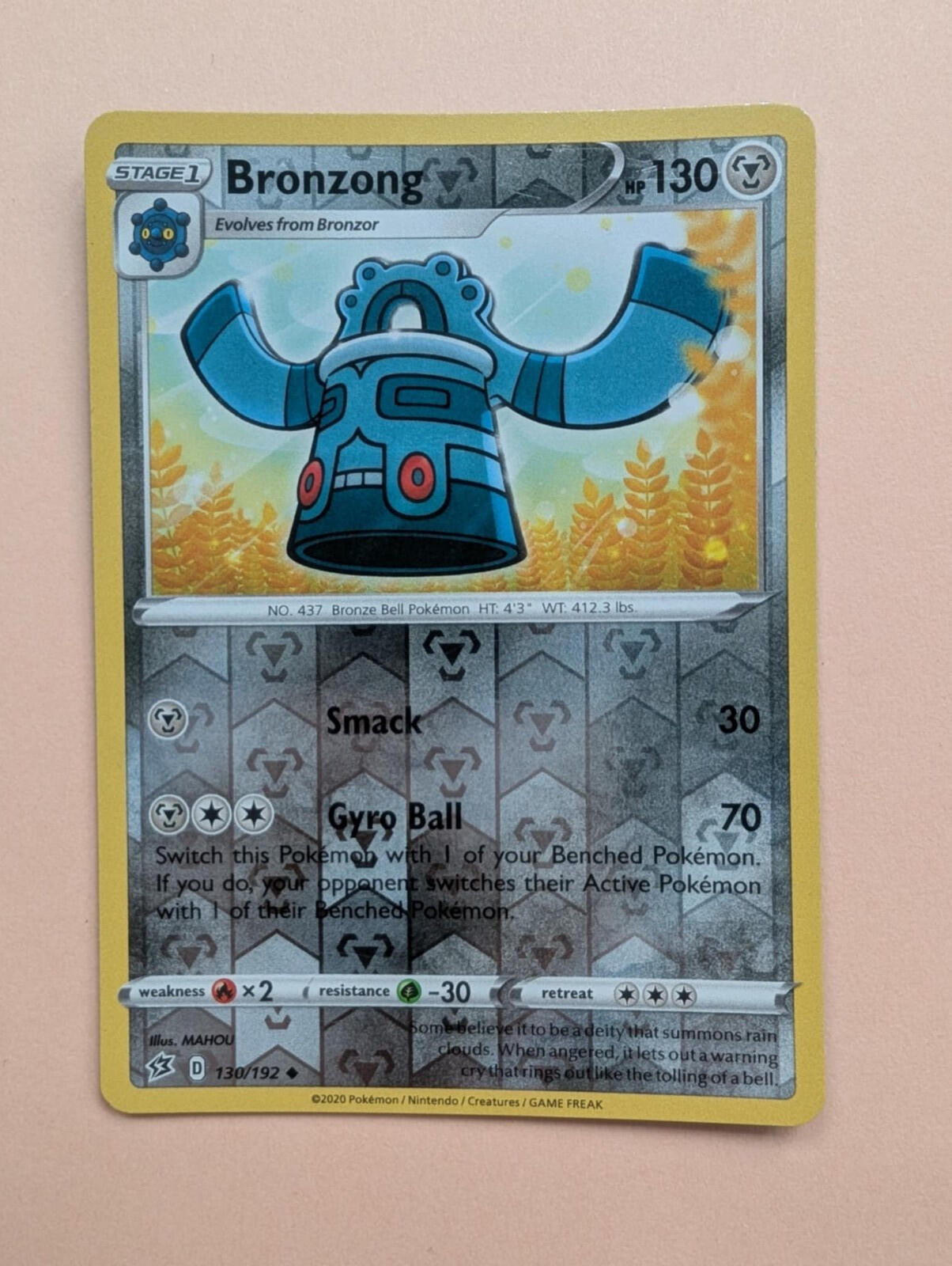 Bronzong 130/192 Reverse Holo - 2020 - Rebel Clash